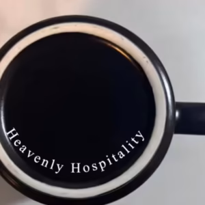 Black Matt Ceramic Mug 11oz Heavenly Hospitality