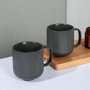 Black Matt Ceramic Mug 11oz Heavenly Hospitality