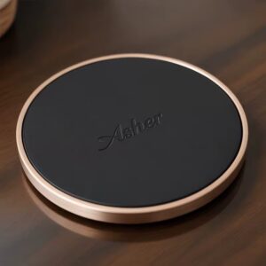 Hotel Disposable Round Leather Drinking Coaster Heavenly Hospitality
