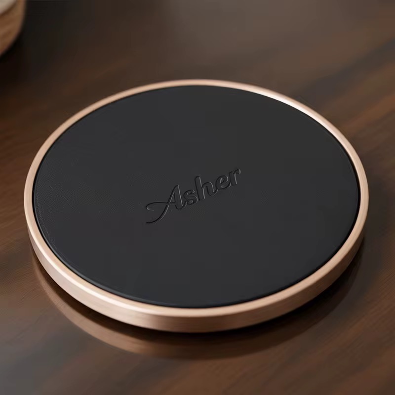 Hotel Disposable Round Leather Drinking Coaster