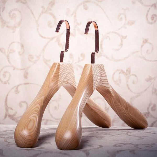Wide-Shoulder Wooden Coat Hanger