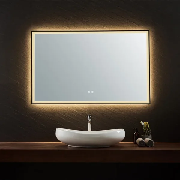 LED Anti-Fog Bathroom Makeup Mirror (Touch Control)