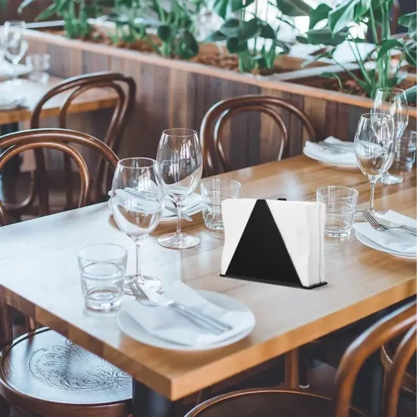 Transparent Custom Logo Acrylic Napkin Holder