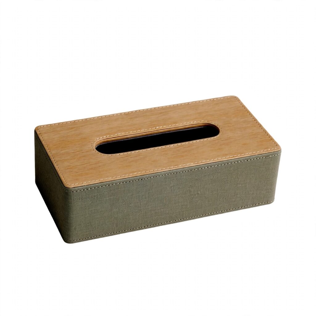 Tissue Box — Wood Top